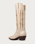 The Austin Boot in Bone and Gold