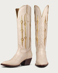 The Austin Boot Bone and Gold - CITY Boots