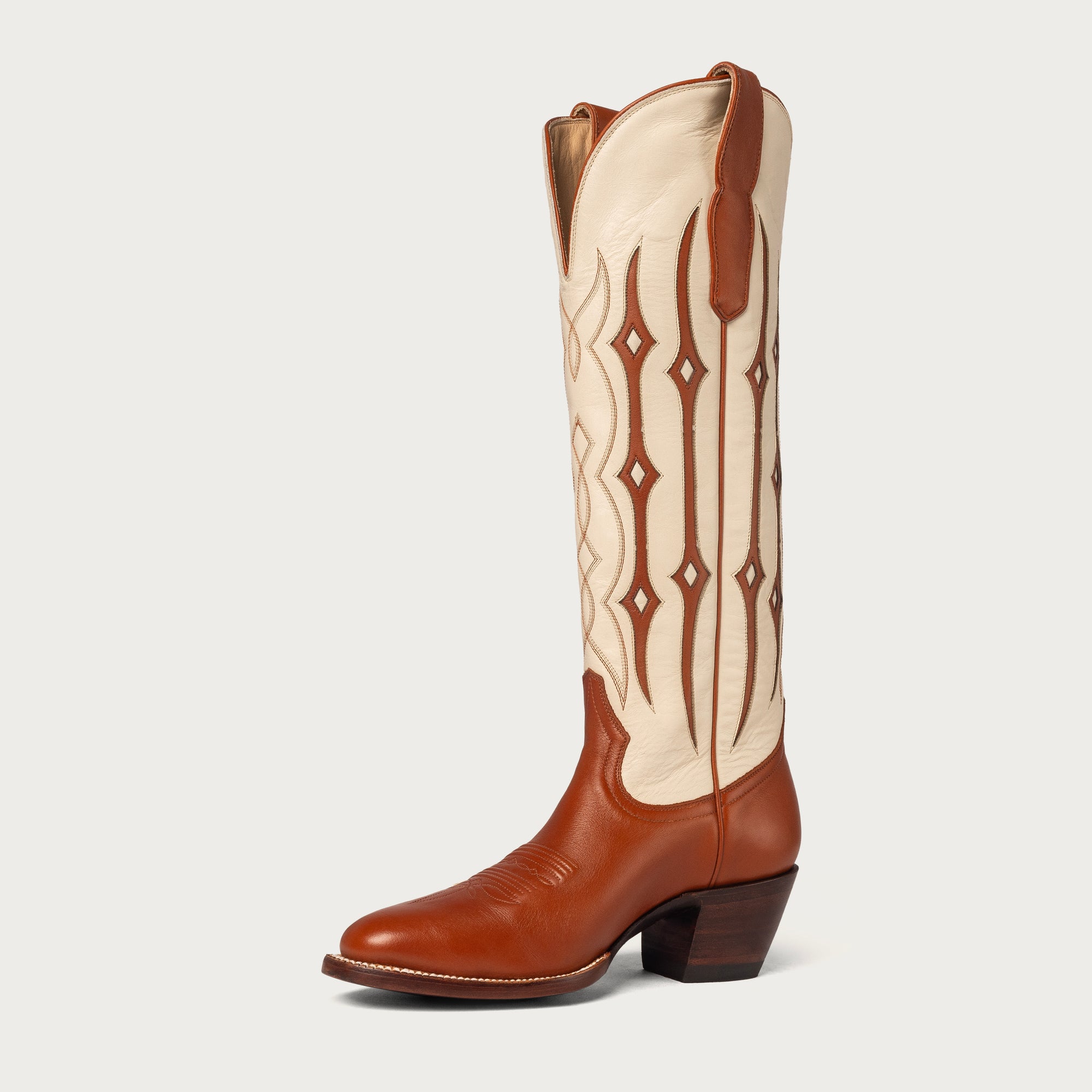 The Austin Boot in Bone and Latigo