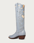 Powder Blue and Bone Heart Boot - CITY Boots