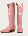 CITY Boots Pink & Bone Heart Boot - CITY Boots