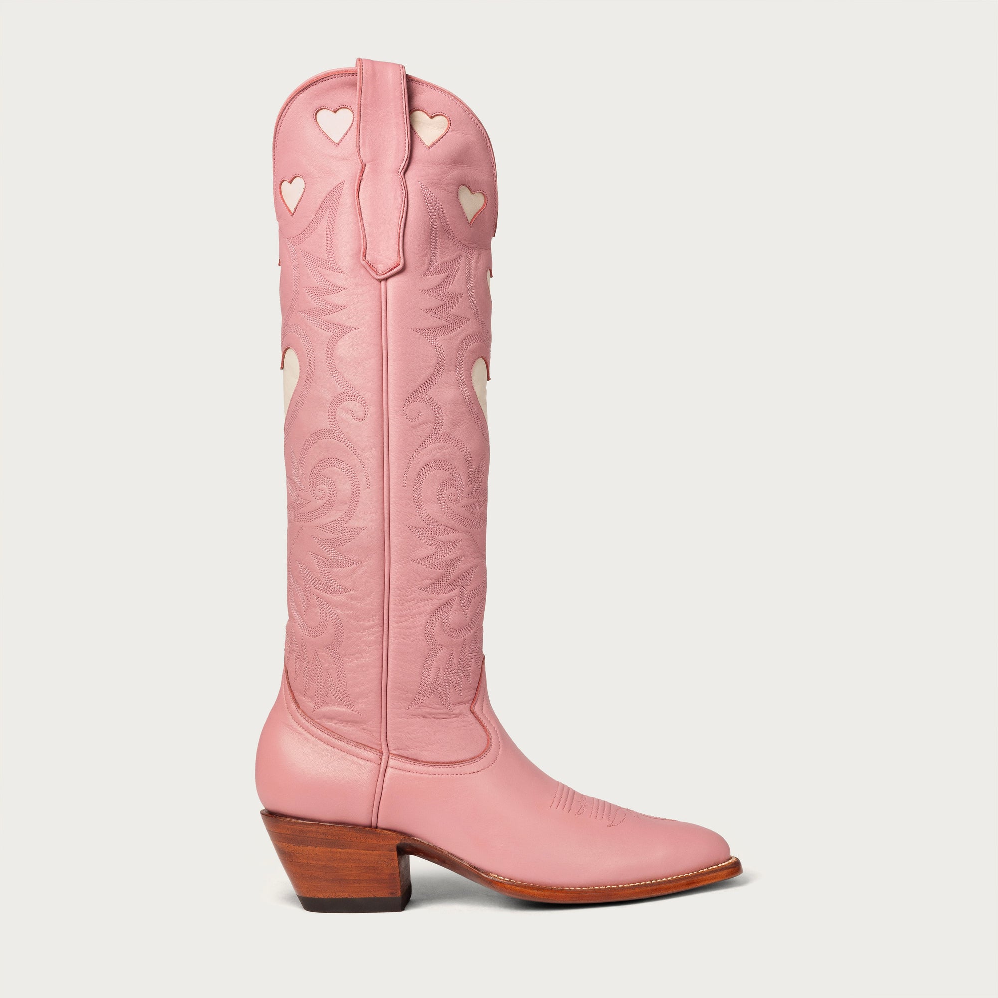 CITY Boots Pink & Bone Heart Boot - CITY Boots