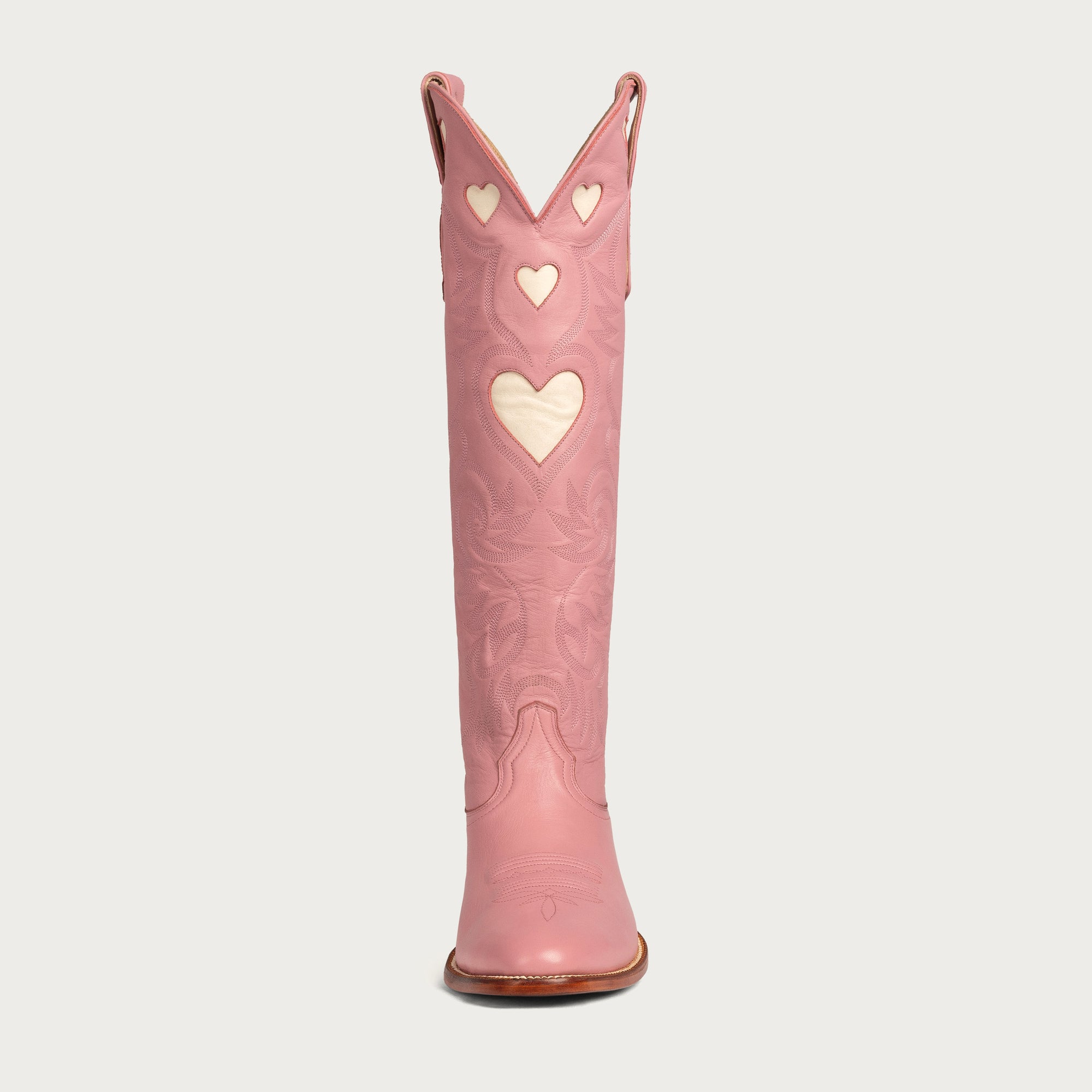 CITY Boots Pink & Bone Heart Boot - CITY Boots