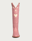 CITY Boots Pink & Bone Heart Boot - CITY Boots