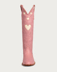 CITY Boots Pink & Bone Heart Boot - CITY Boots