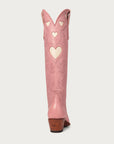 CITY Boots Pink & Bone Heart Boot - CITY Boots