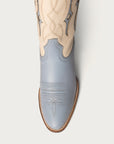 The Austin Boot in Bone and Powder Blue