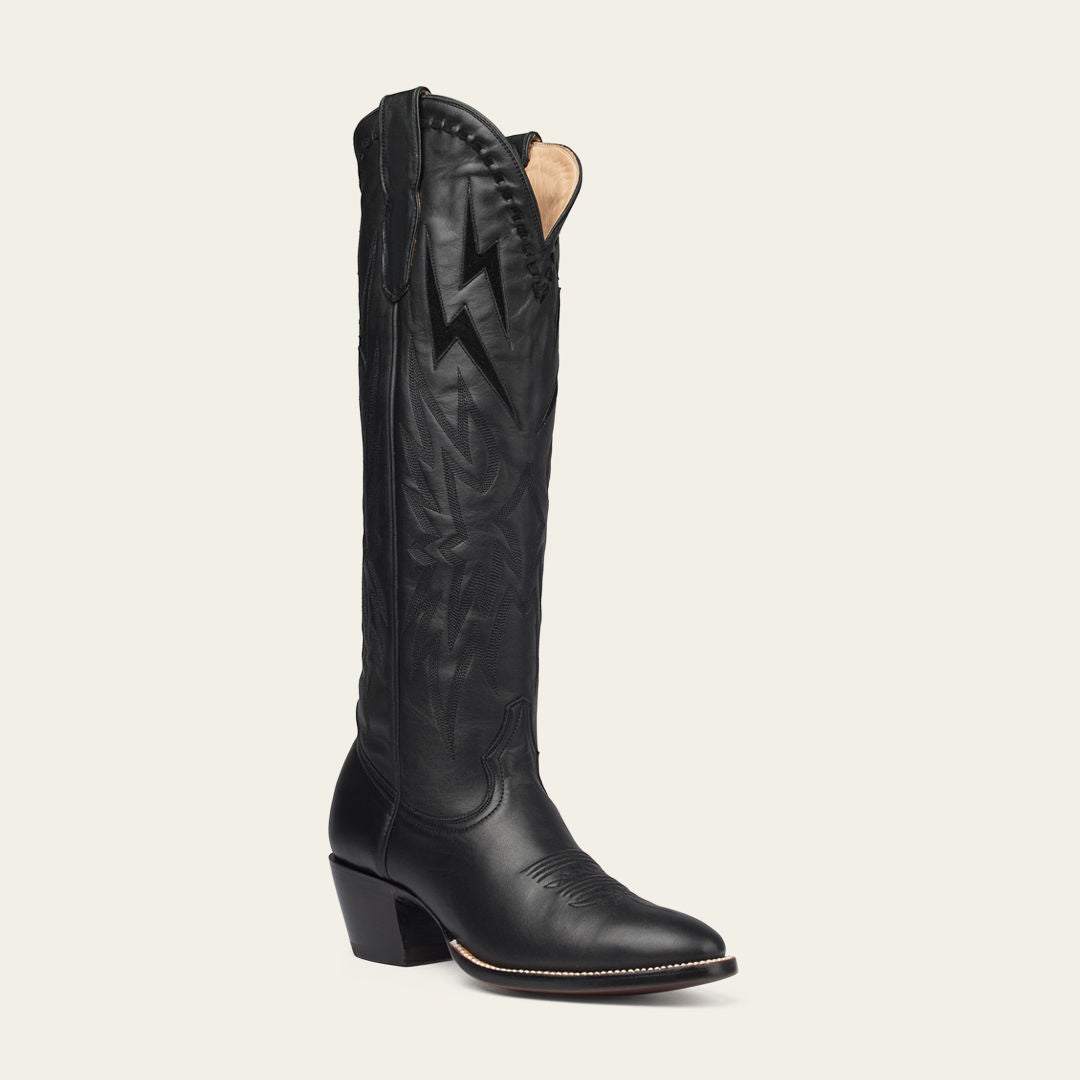 Black Leather Lightning Boot Limited Edition - CITY Boots