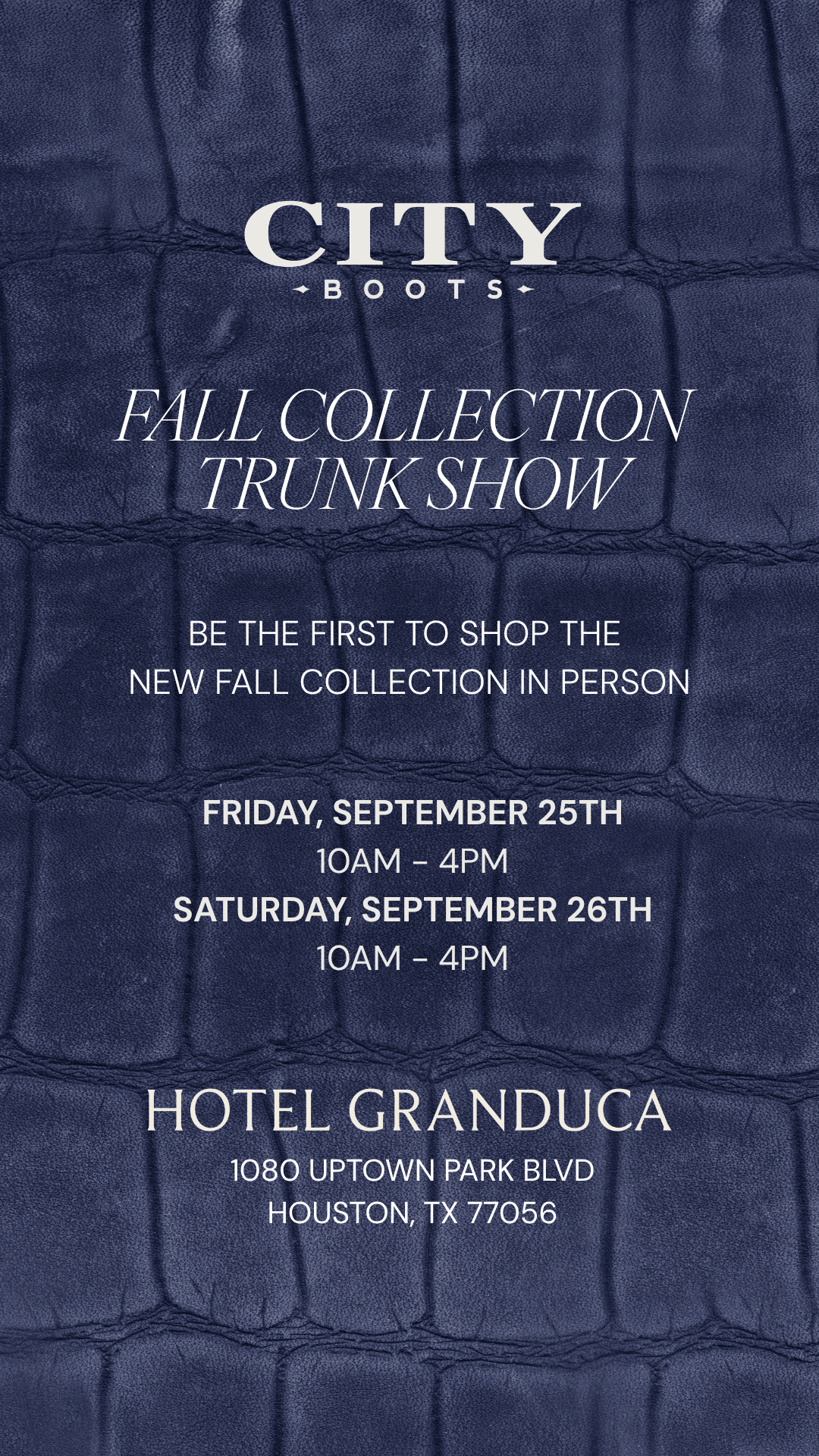 HOUSTON | SEPTEMBER 25-26