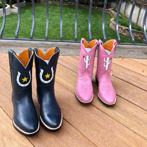 CITY Boots Kids Cowboy Boots Pink & Navy
