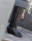 The Soho Boot Navy Croc