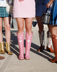 The Heart Boot Pink and Bone