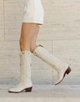 The Heart Boot Bone and Gold - CITY Boots