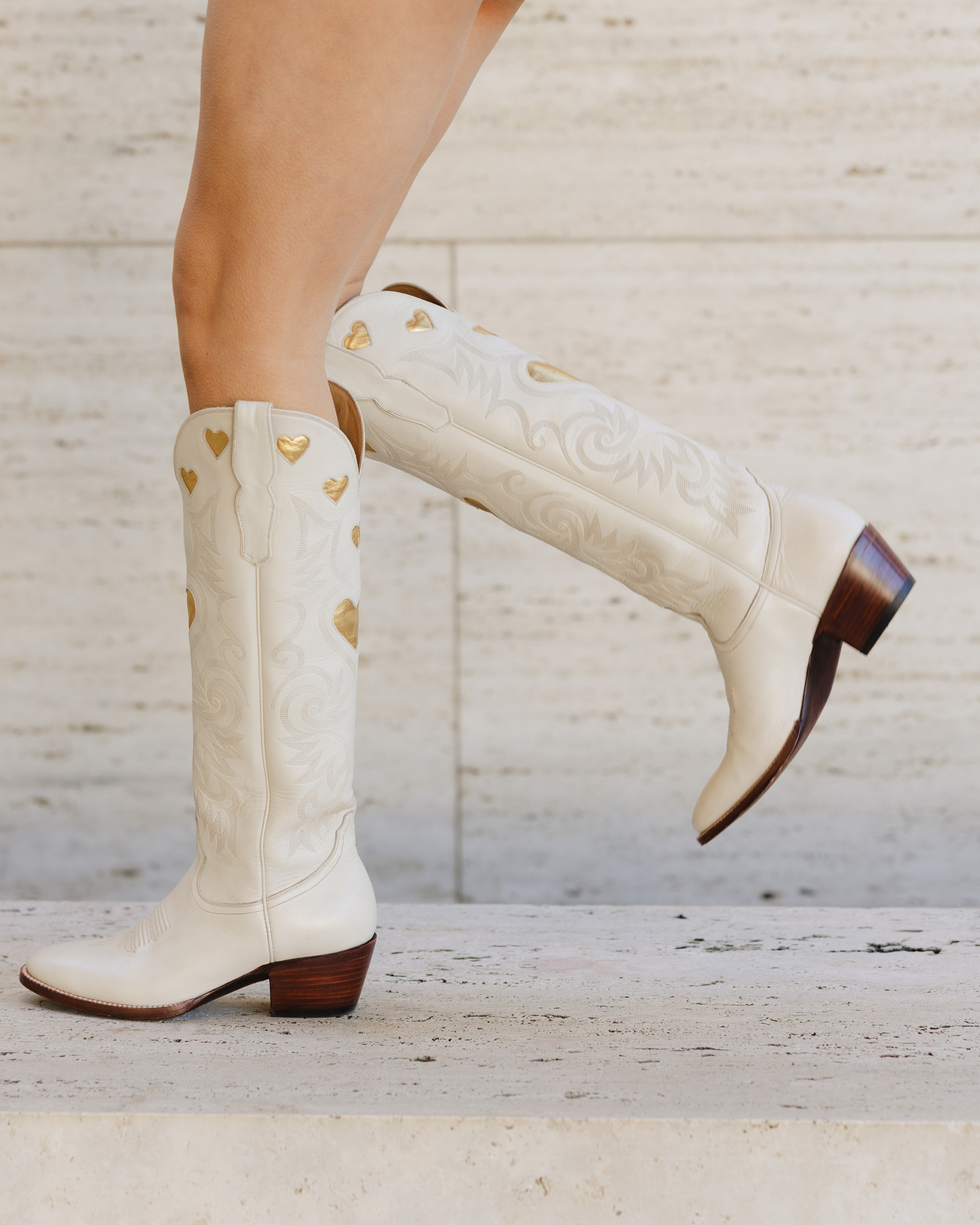 The Heart Boot Bone and Gold