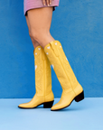 The Heart Boot Yellow and Bone