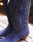 The Memphis Boot Navy Suede