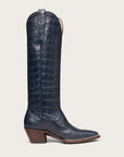 The Soho Boot Navy Croc - CITY Boots
