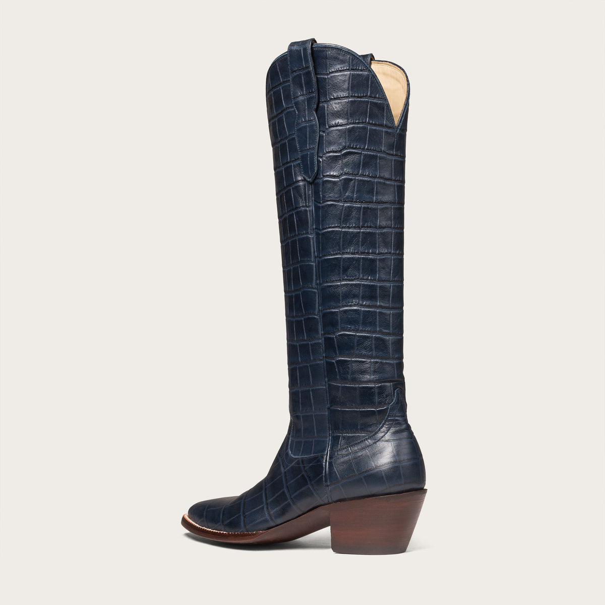 The Soho Boot Navy Croc - CITY Boots
