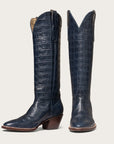 The Soho Boot Navy Croc - CITY Boots