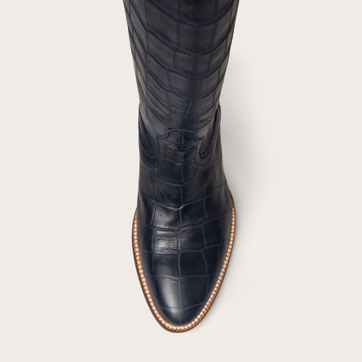 The Soho Boot Navy Croc - CITY Boots
