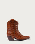 24/7 Boot in Cognac Croc - CITY Boots