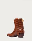 24/7 Boot in Cognac Croc - CITY Boots