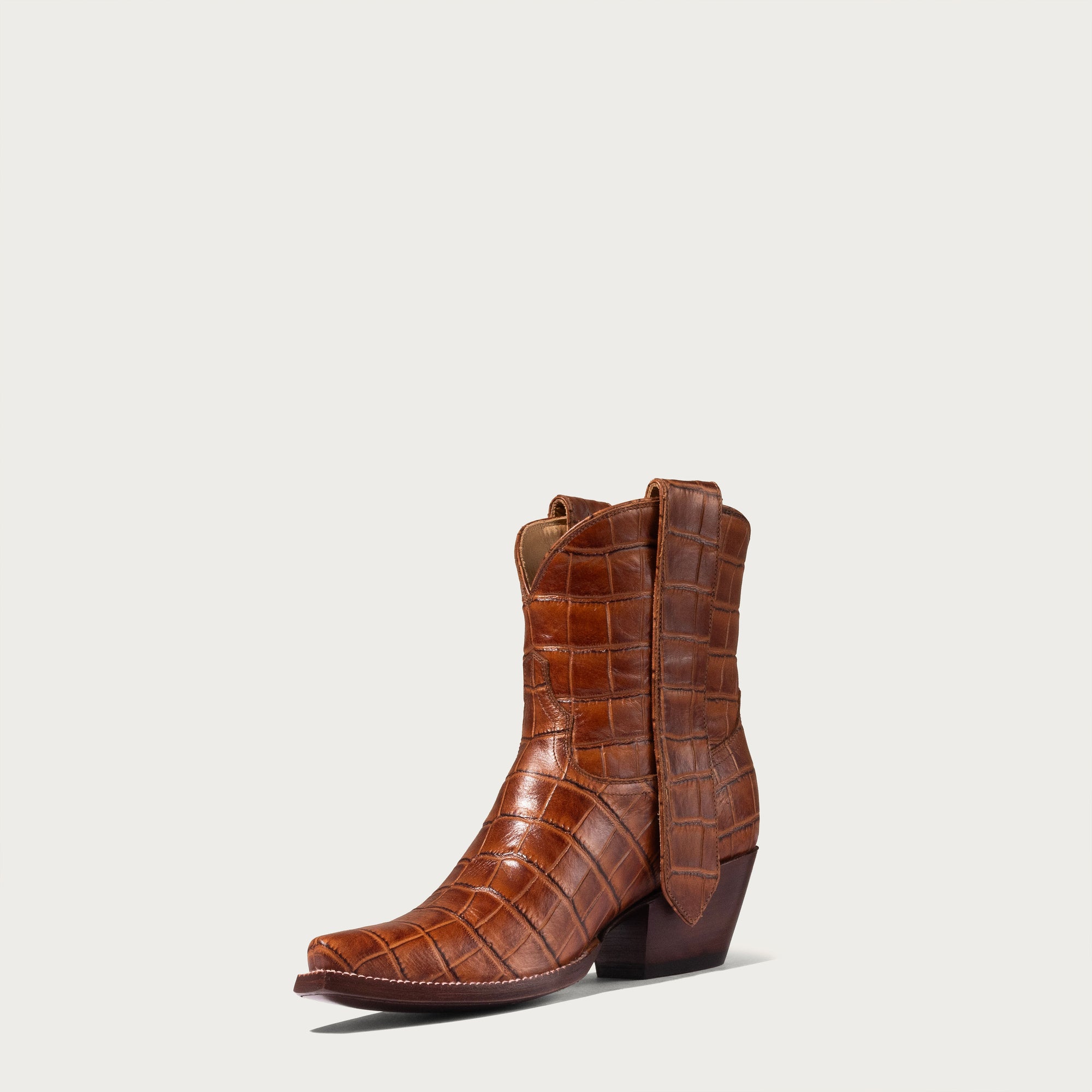 24/7 Boot in Cognac Croc - CITY Boots