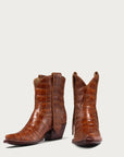 24/7 Boot in Cognac Croc - CITY Boots