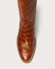 The Soho Boot Cognac Croc Extended - CITY Boots