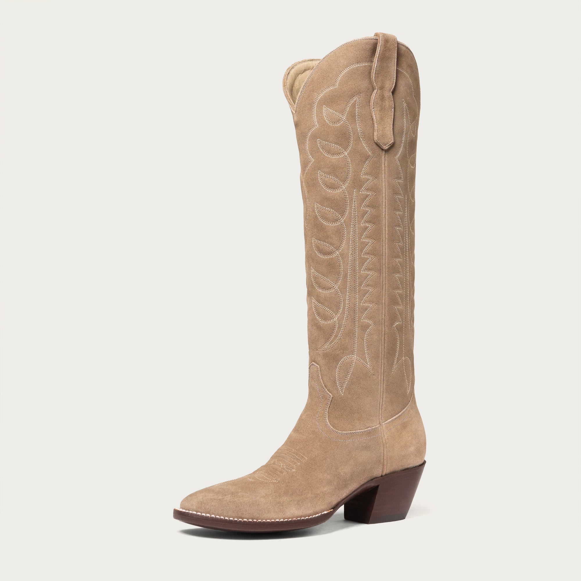 The Houston Boot Grey Suede