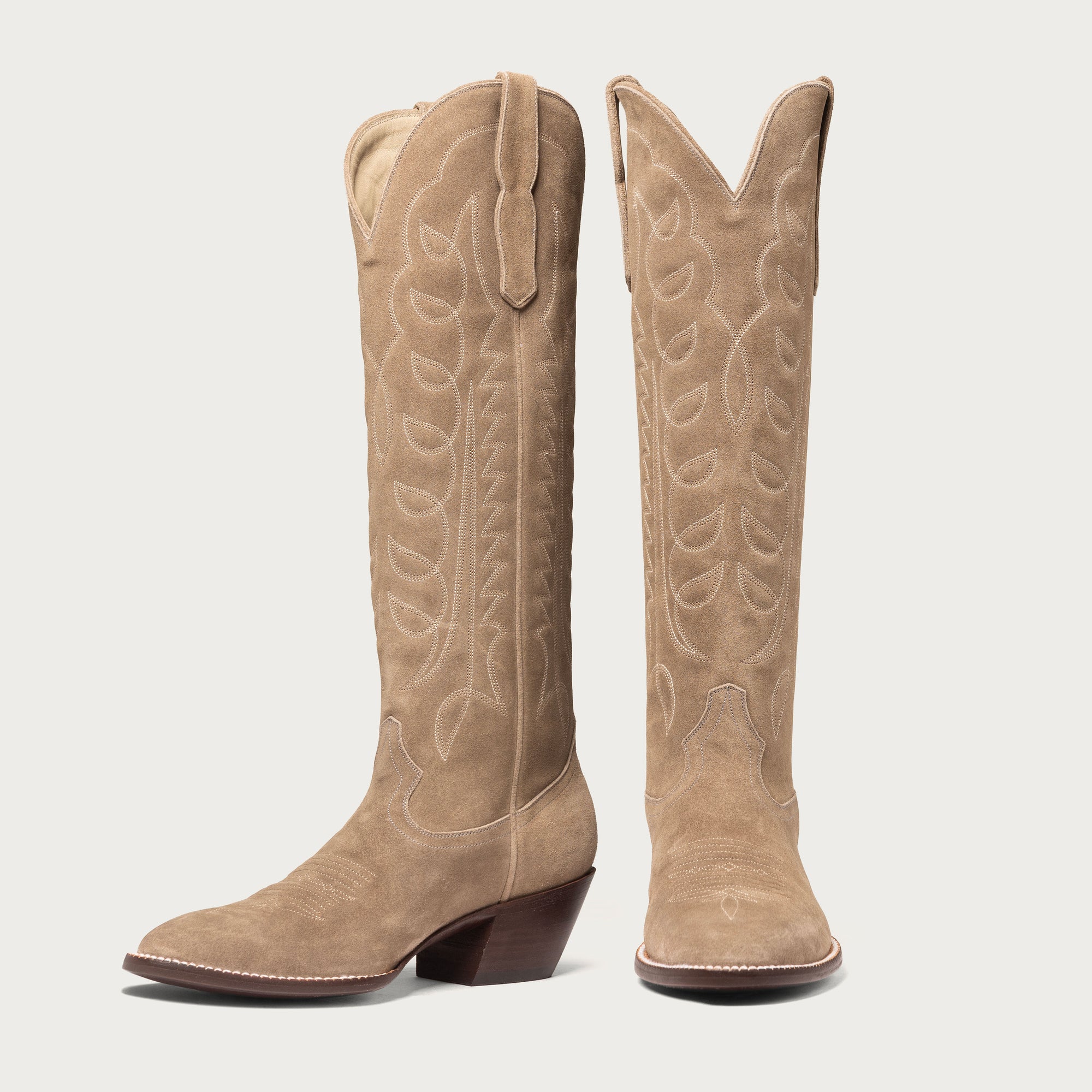 The Houston Boot Grey Suede