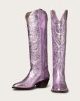 The Heartbreaker Boot Pink Metallic and Silver