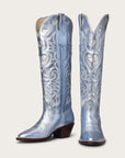 The Heartbreaker Boot Powder Blue Metallic and Silver