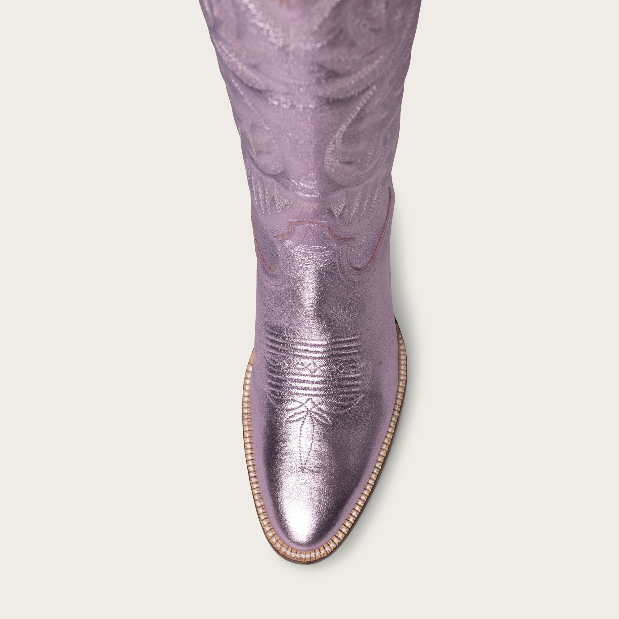 The Heartbreaker Boot Pink Metallic and Silver