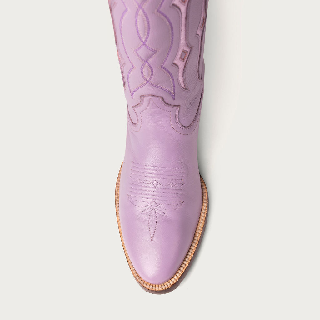 The Austin Boot in Lilac and Lavender Metallic