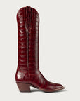 The Sangria Croc Soho Boot