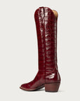 The Sangria Croc Soho Boot