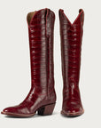 The Sangria Croc Soho Boot