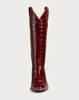 The Sangria Croc Soho Boot