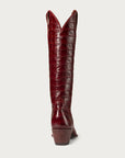 The Sangria Croc Soho Boot