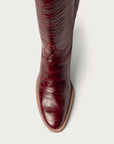 The Sangria Croc Soho Boot