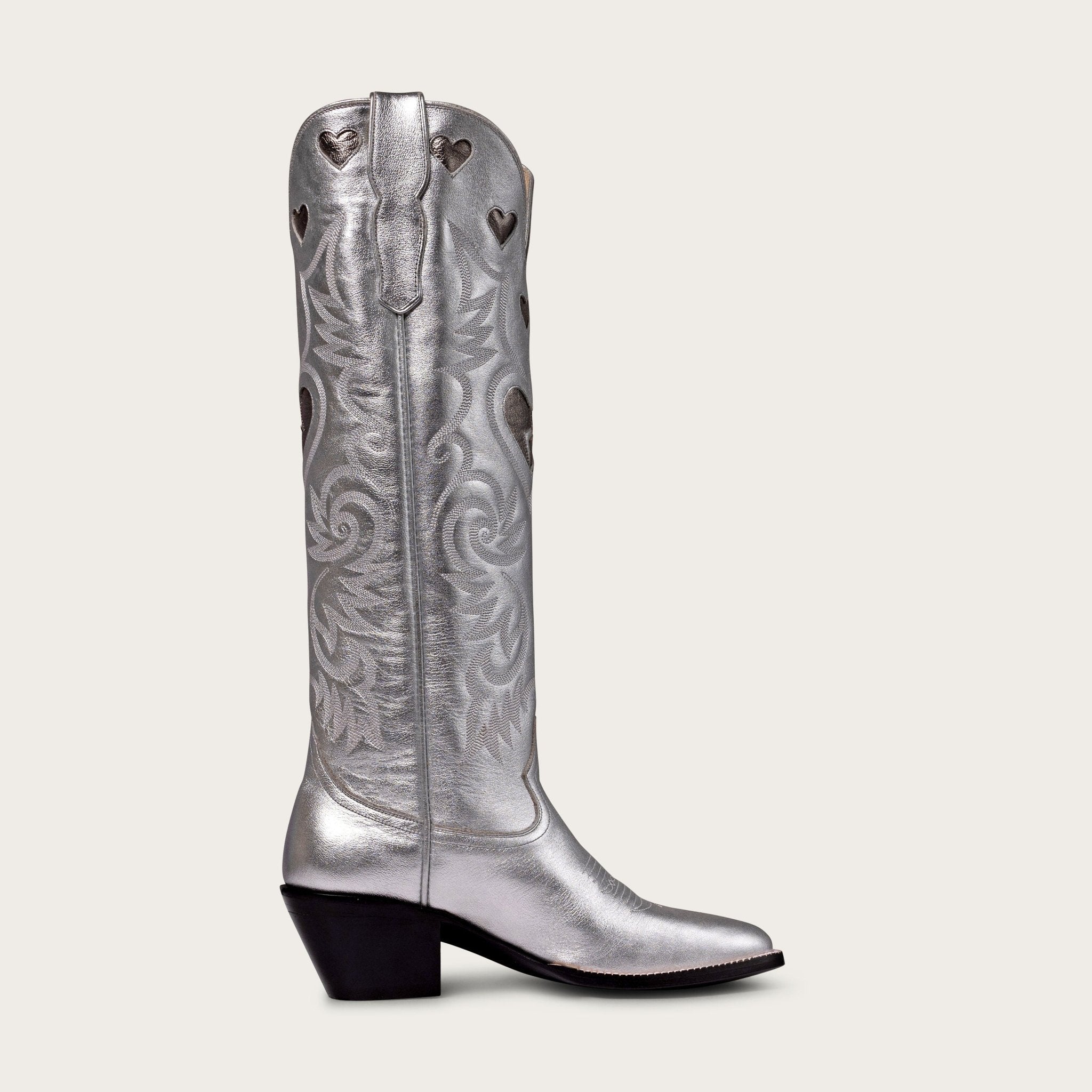 The Heartbreaker Boot Silver and Gunmetal – CITY Boots