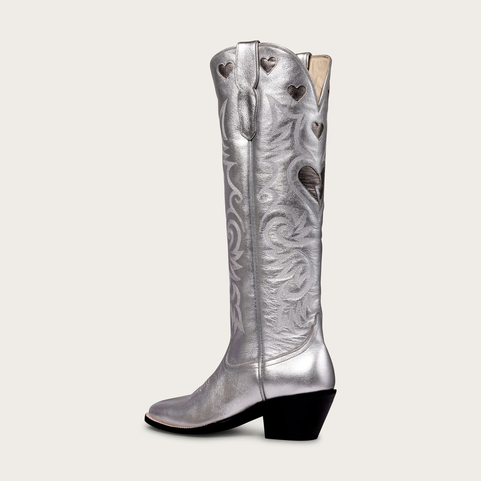 The Heartbreaker Boot Silver and Gunmetal – CITY Boots