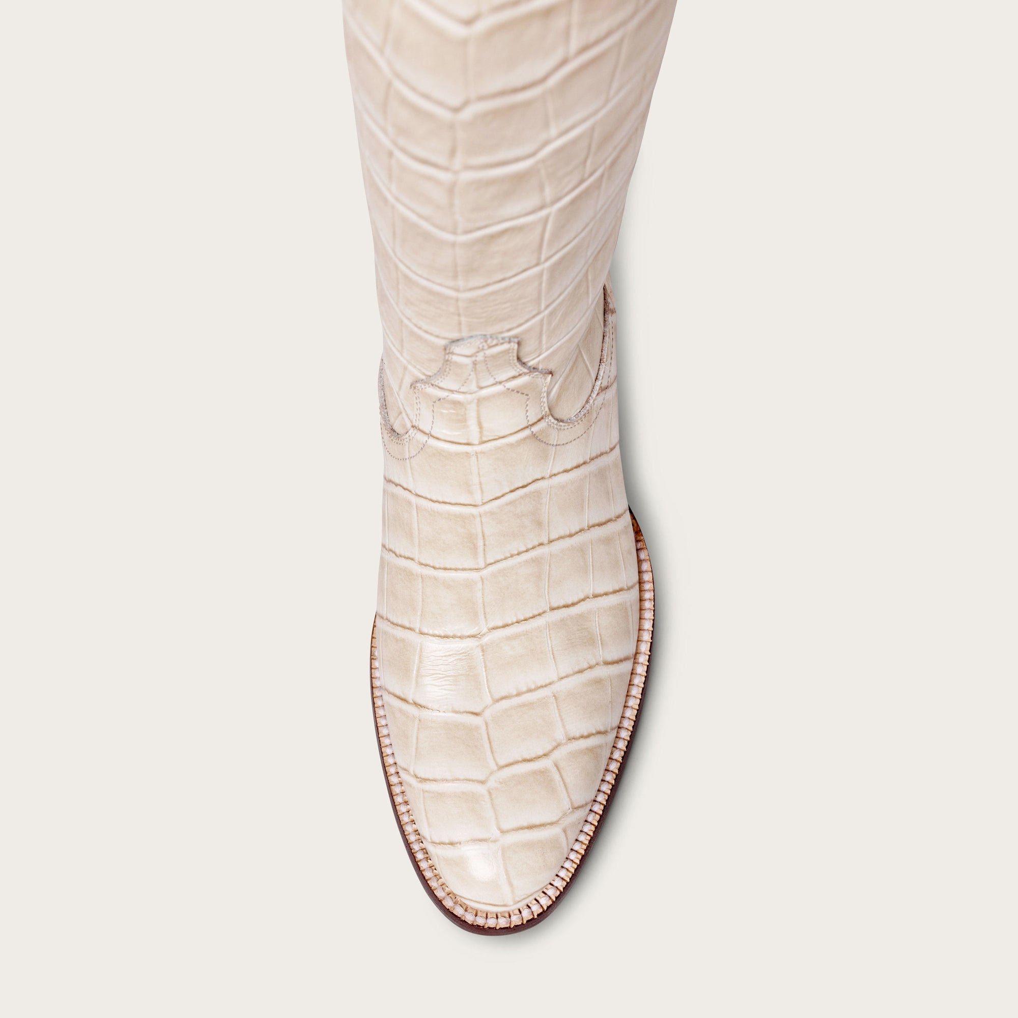 The Soho Boot Bone Croc - CITY Boots
