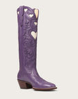 The Heart Boot Purple and Bone - CITY Boots