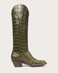 The Soho Boot Green Croc - CITY Boots