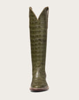 The Soho Boot Green Croc - CITY Boots