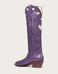 The Heart Boot Purple and Bone - CITY Boots