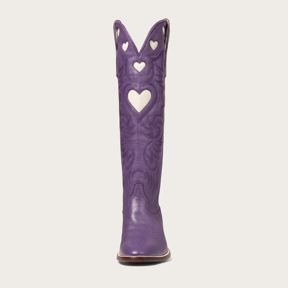 The Heart Boot Purple and Bone - CITY Boots