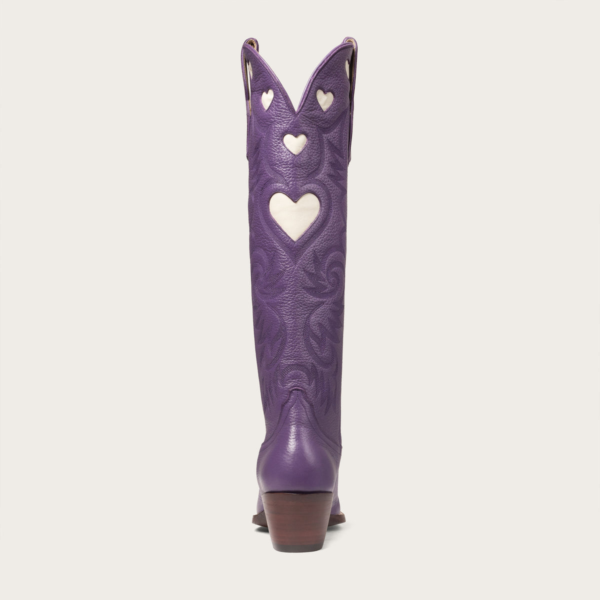 The Heart Boot Purple and Bone - CITY Boots